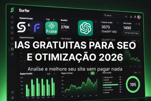As Melhores IAs Gratuitas para SEO, Análise de Sites e Otimização em 2026 – Ferramentas de SEO com IA