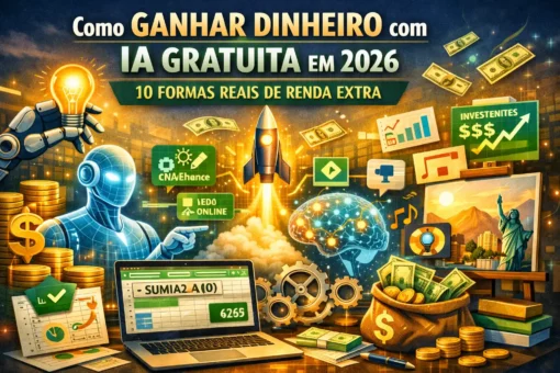 Como Ganhar Dinheiro com IA Gratuita em 2026: 10 Formas Reais de Renda Extra