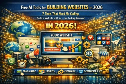 Free AI Tools for Building Websites in 2026 - No-code website builders powered by AI