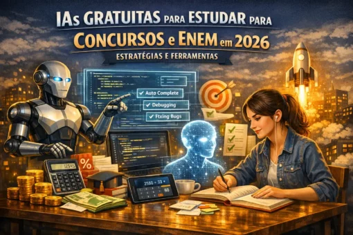 IAs Gratuitas para Estudar para Concursos e ENEM em 2026: Estratégias e Ferramentas