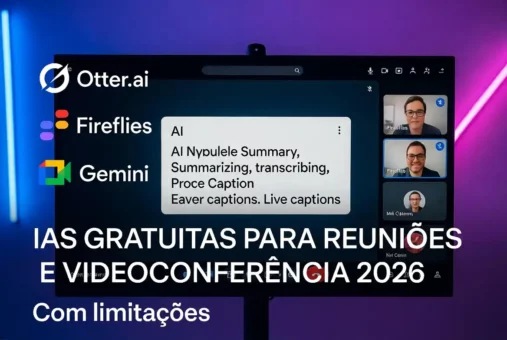 IAs Gratuitas para Reuniões e Videoconferência em 2026 – Limitações incluídas nas ferramentas de IA