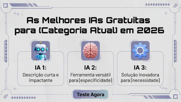 Tabela comparativa das melhores IAs gratuitas para tradução e legendas automáticas em 2026: DeepL, Google Translate/Gemini, Maestra AI, Kapwing, Veed.io, Happy Scribe, Microsoft Copilot e Animaker