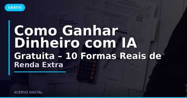 Como Ganhar Dinheiro com IA Gratuita – 10 Formas Reais de Renda Extra