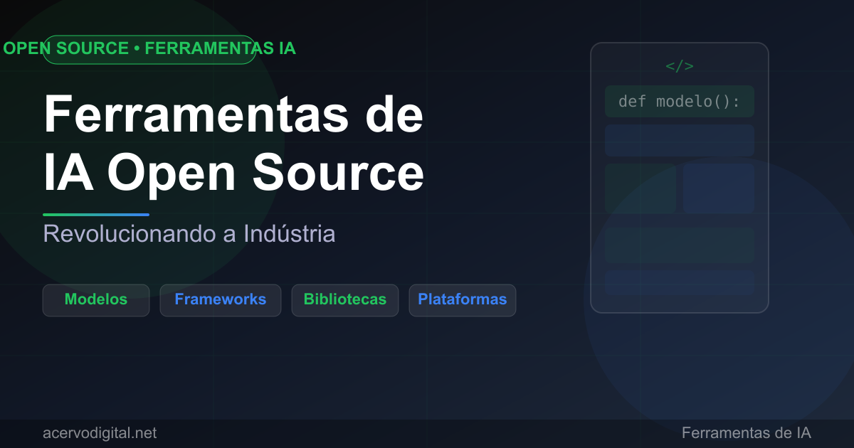 IA Open Source Revolucionando a Indústria em