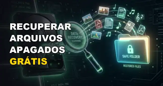 Capa oficial do post sobre ferramentas gratuitas de recuperacao de arquivos