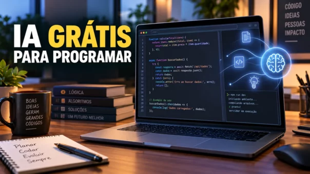 IA grátis para programar com assistência de código