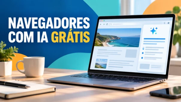 Navegadores com IA grátis para pesquisar e navegar